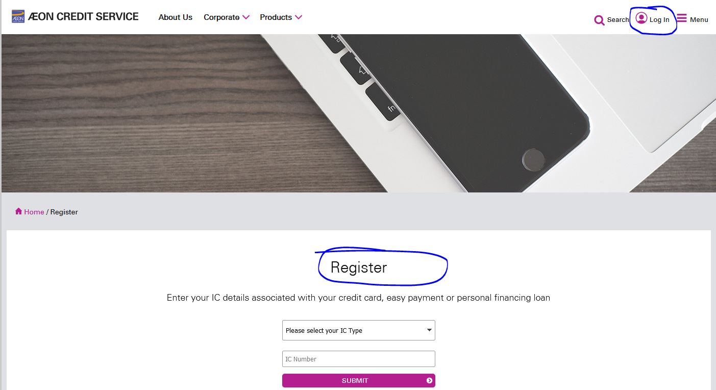 Register AEON Credit Online