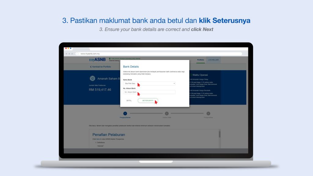 Cara Jualan Balik Unit ASB