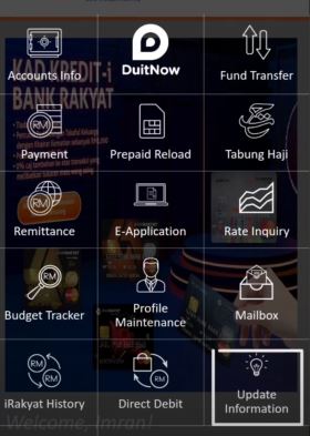 Update Information Bank Rakyat