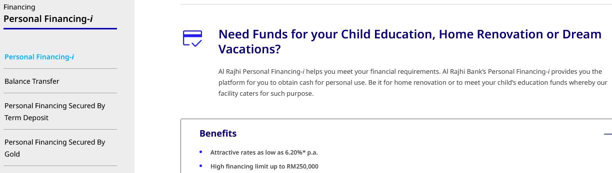 Al Rajhi Personal Financing-i