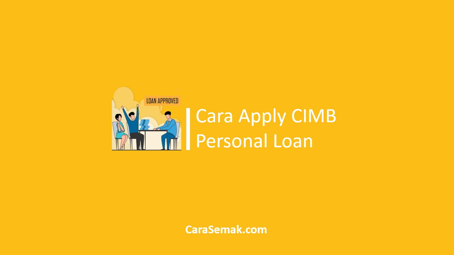 Apply CIMB Personal Loan