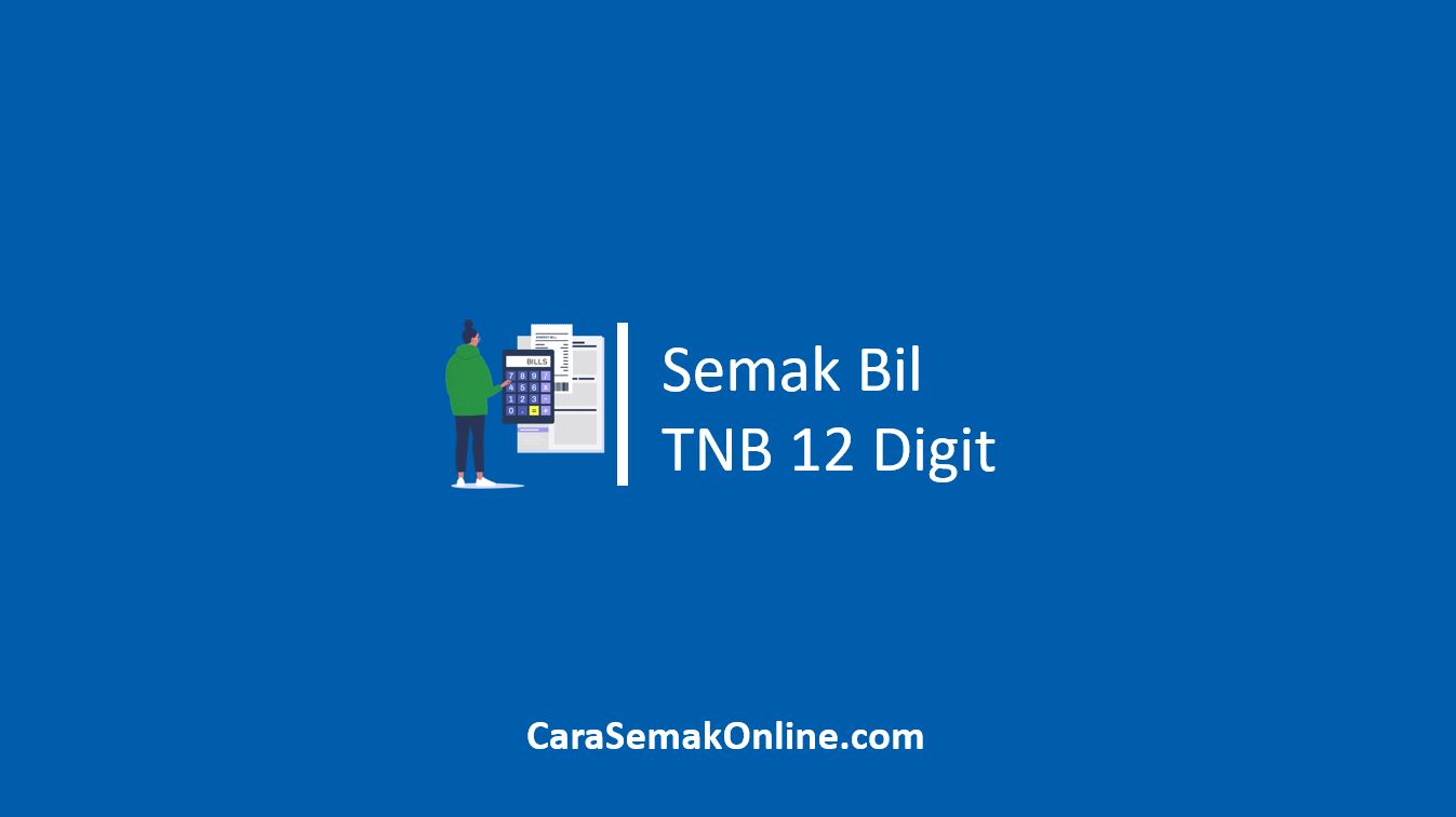 Semak Bil TNB 12 Digit